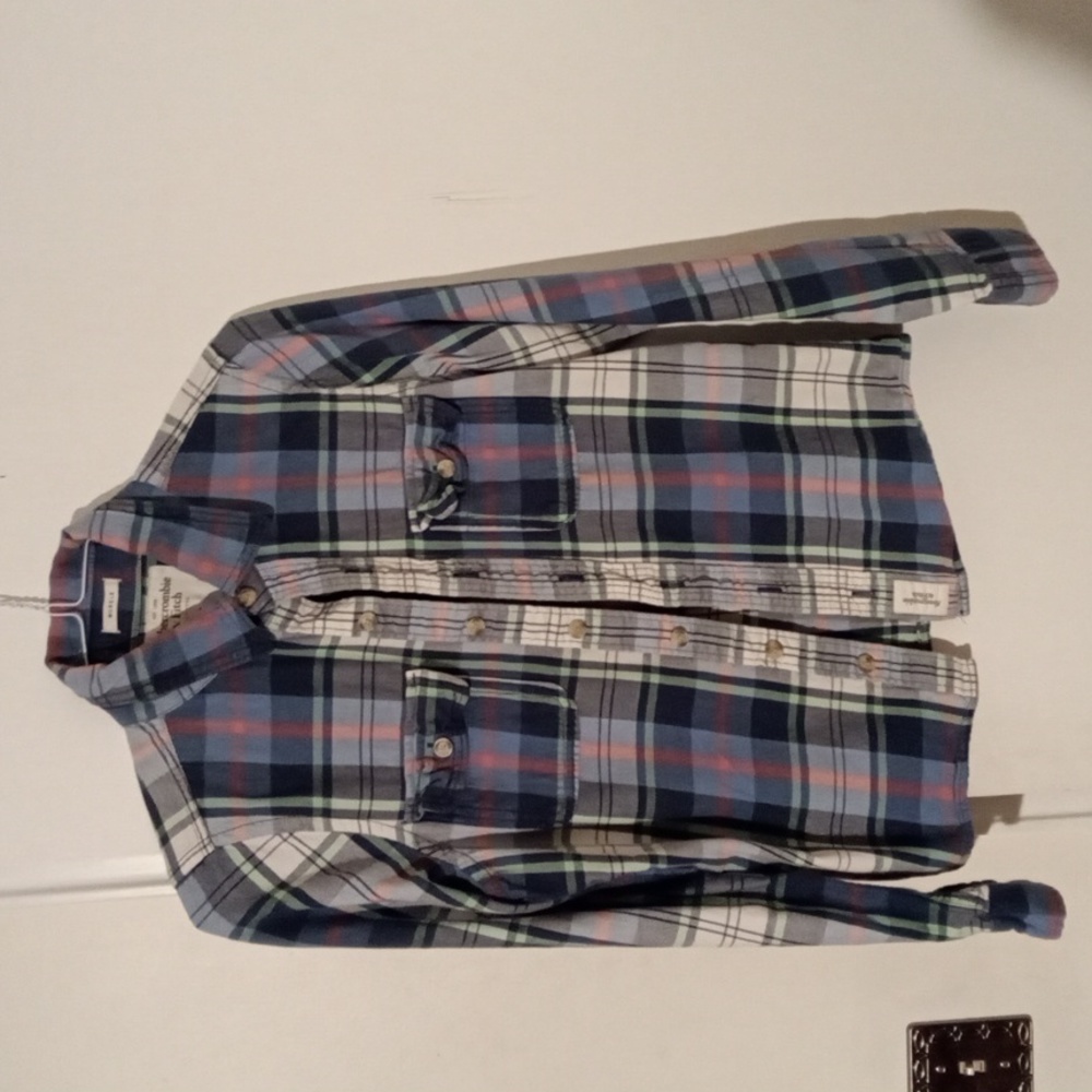 Kids plaid button down shirt